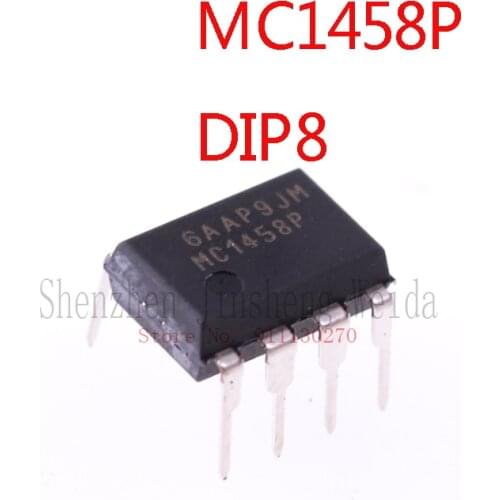 MC1458P DIP-8 MC1458 1458 Dual Universal Operational Amplifier Chip IC new and original