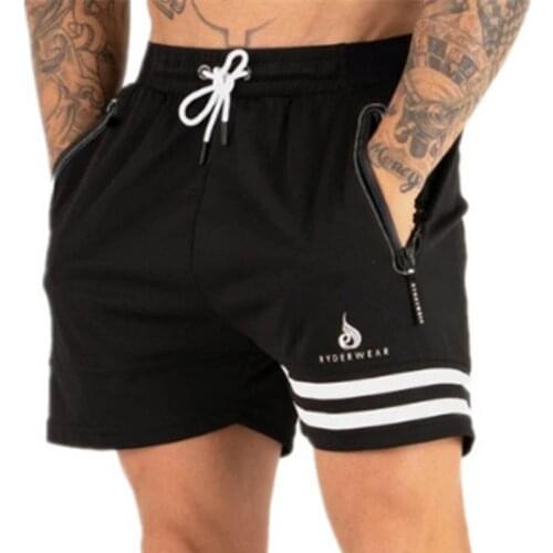 Men Breathable Shorts Fitness Bodybuilding Fashion Casual Gyms male Joggers Workout Beach Slim sports short Pants Size M-XXL