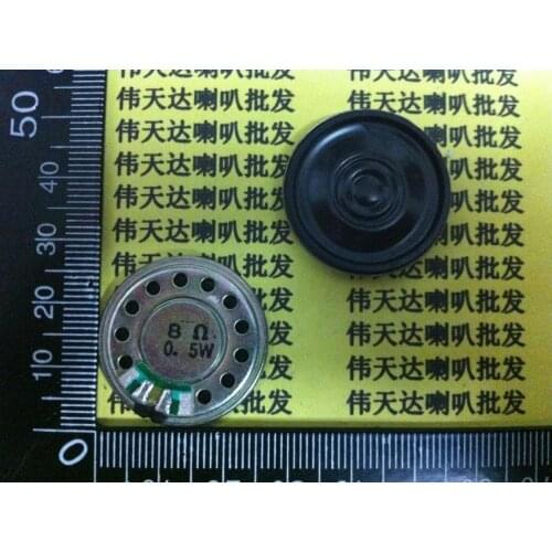 New Ultra-thin mini sound speaker 8 ohms 0.5 watt 8R 0.5W speaker Diameter 2.7CM 27MM Thickness 5MM Loudspeaker
