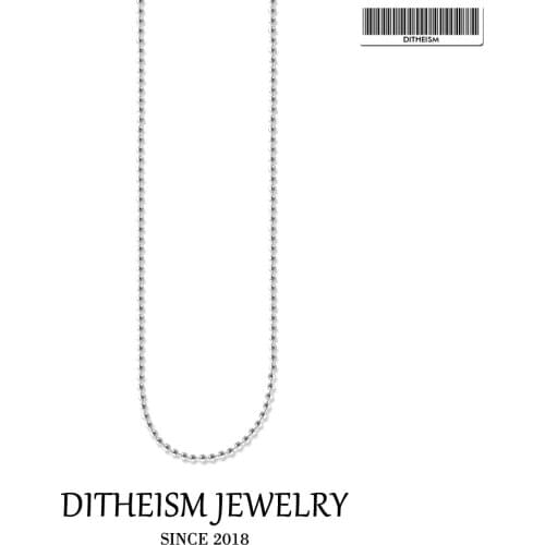 Silver Ball Chain Necklace,2018 Fashion Jewelry Trendy Gift In 925 Sterling Silver Jewelry For Men Women Boys Girls