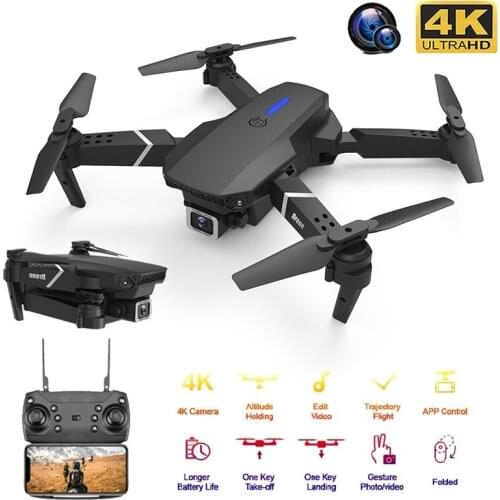 E525 PRO RC Quadcopter Profissional Obstacle Avoidance Drone Dual Camera 1080P 4K Fixed Height Mini Dron Helicopter Toy