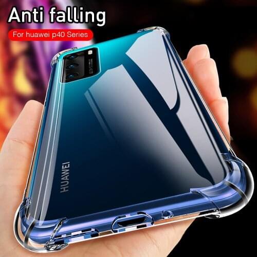 Transparent TPU Soft Case for Huawei P40 TPU Shockproof Back Cover for Huawei P40 Pro P20 lite hyawei honor 20 pro lite