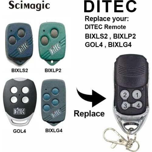1pcs DITEC GOL4 BIXLG4 BIXLP2 BIXLS2 electric garage gate door remote controls transmitter for sliding gates door barrier opener