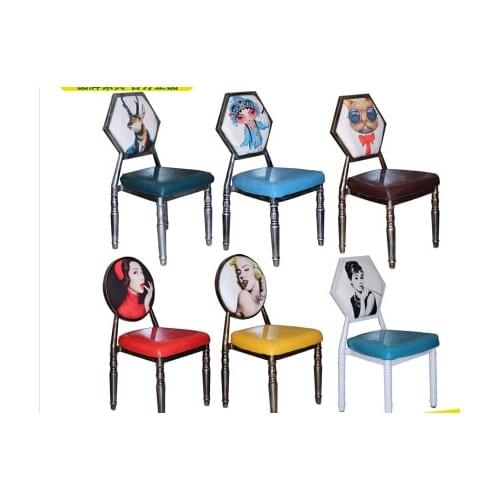 Eat chair. Europe type restoring ancient ways, wrought iron leisure chair.. Do old nail chair