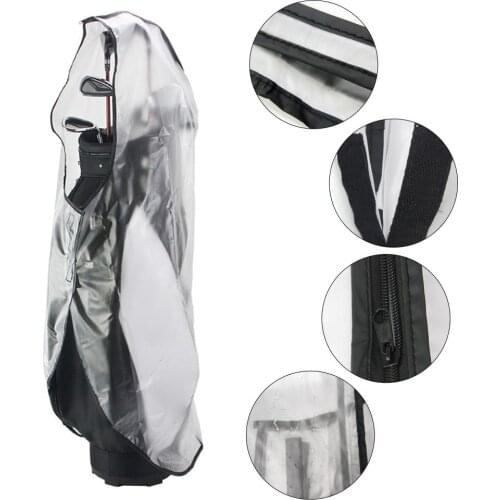Waterproof Dustproof Golf Rain Cover PVC Golf Bag Shield Outdoor Rod Protector Transparent Store Anti-dust Standard Ball