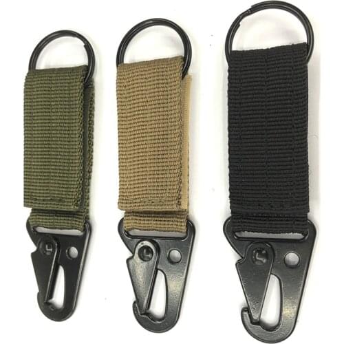 High Quality Keychain Ring With Eagle Mouth Buckle Outdoor Tool Tactical Thick Paracord Cord Rope Camping Survival Carabiner