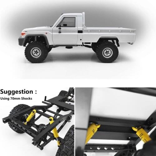 Alloy Rear Shock Mount for RC4WD TF2 LWB Frame Chassis CChand LC70 RC Car Shell