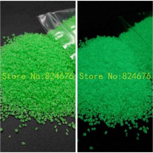 Green Luminous Sand Noctilucent Stone Sand DIY Nail Glitter Sand Decoration Glow in the Dark Sand for Wishing bottle