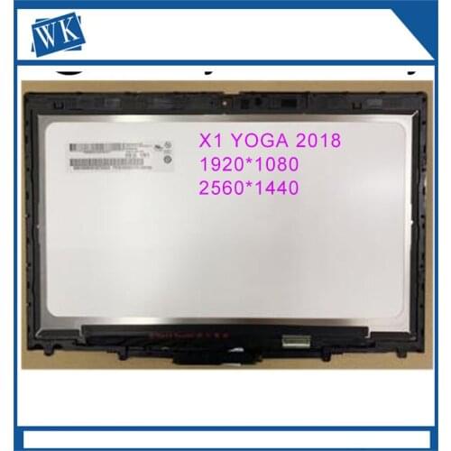 14" For Lenovo X1 Yoga 3rd Gen 20LD 20LG 2018 year LCD LED Display Touch Screen Digitizer Assembly FHD 1920*1080 WQHD 2560*1440