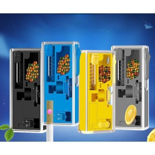 1 Set Simple Portable Cigarette Filter Capsule Box 100pcs Mixed Bursting Beads Fruit Flavor Cigarette Accessories