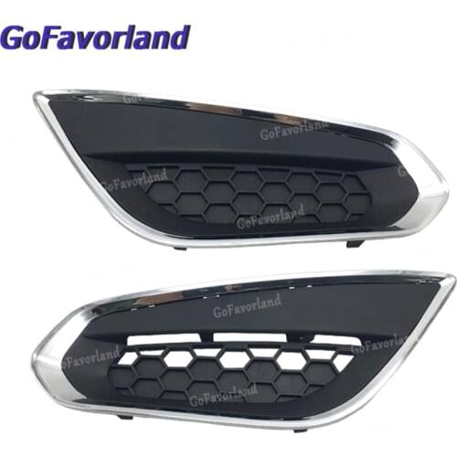 1Pcs Front Left Or Right Bumper Grille Fog Light Chrome Cover 31323411 31323412 For Volvo S60 2010 2011 2013 2013