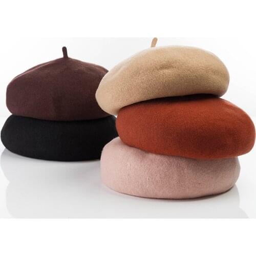 2021 New Luxe Wool Berets Hats for Women Chapeau Femme Bonnet Boinas Para Mujer Boina Berret Femme Hat Gorras Gorras Para Mujer