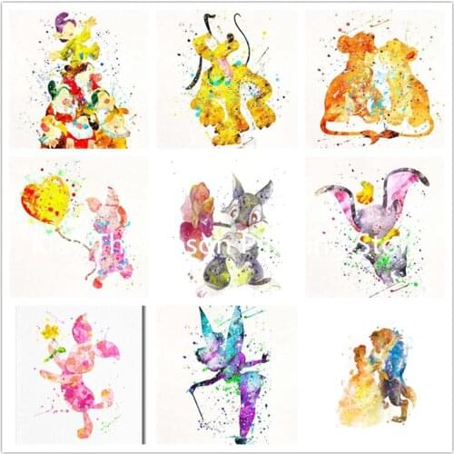 Full Diamond Diamond Painting Disney Cartoon Mickey Minnie Goofy Donald Duck Diamond Embroidery Cross Stitch Mosaic Home Decor