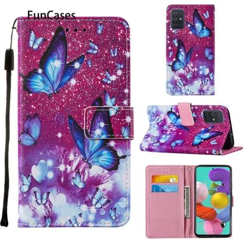 Smart Phone Wallet Cases For Samsung A51 Love PU Leather Book Phone Shell Galaxy hoesje S20 Ultra Plus Note 20 5G A71 Pro A51