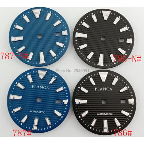 Goutent 34mm Luminous Black/Blue watch Dial Miyota 8205/8215,eta 2836/2824,DG2813 watch