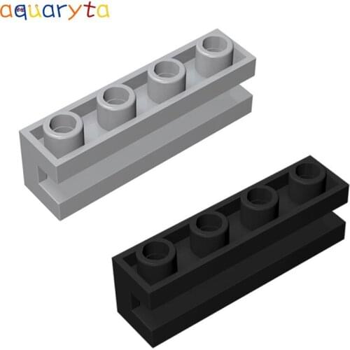 Aquaryta 20pcs Building Blocks Parts MOC Brick Special 1x4 with Groove Compatible with 2653 DIY Education Creative Toys for Teen