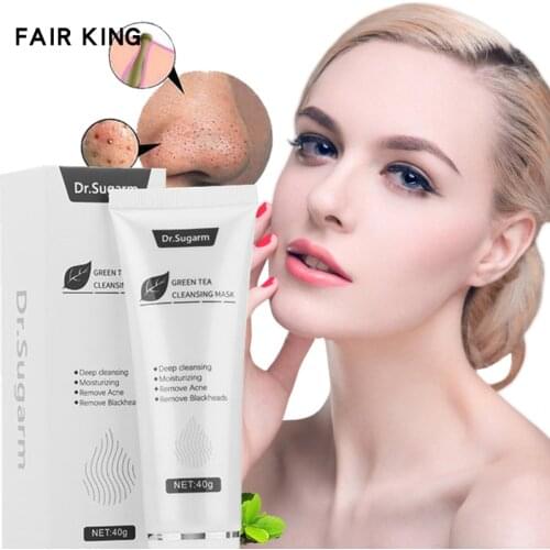 Dr.Sugarm Green Tea Blackhead Mask Skin Care Remove Acne Nose Deep 40g Cleansing Pore Strip Moisturizing Peel Mask TSLM1