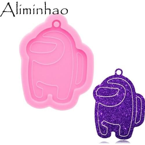 DY0864 Super Shiny Cartoons Resin Molds - Epoxy Silicone Molds - Silicon Mold Making Keychain Accessories