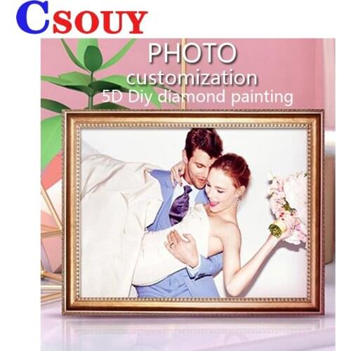 Photo Custom Diy Diamond Mosaic Embroidery Rhinestones Needlework 5D Painting Cross Stitch Personalized Customize Home Decor Kit