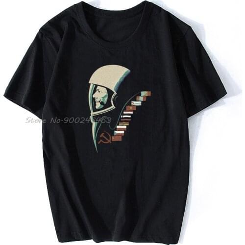 Cccp Russia Retro Space Ussr Gdr Cosmonaut Yuri Gagarin Interkosmos New Tshirt Tees Mens Brand Slim Clothing Retro T Shirts