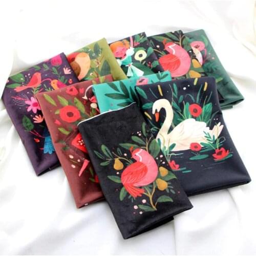 Cotton Fabric The Cloth Patchwork Fabrics By The Meter Fabric For Sewing For Furniture Gold Velvet Cartoon Anime 42*60cm D20