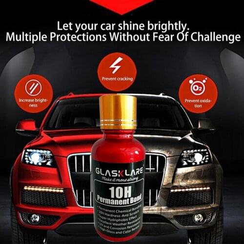 Ceramic Car Coating Liquid Glass 30ML 10H Hardness Car Polish Motorcycle Paint Care Nano Hydrophobic Coating Spray