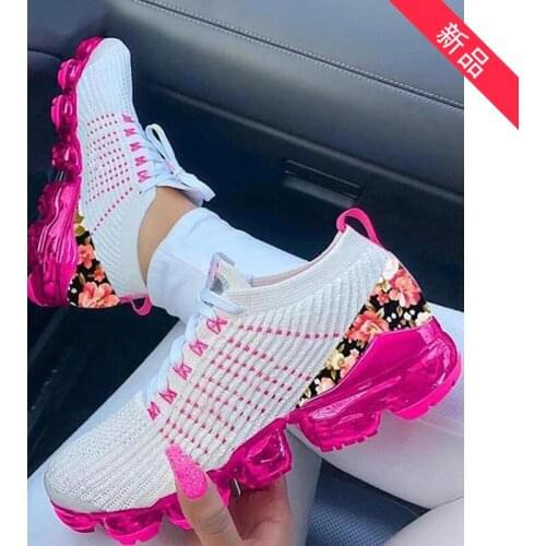Women Casual Shoes Fashion Breathable Mesh Walking Vulcanized Shoes Air Cushion Sneakers Women Tenis Feminino Gym Shoes Sport