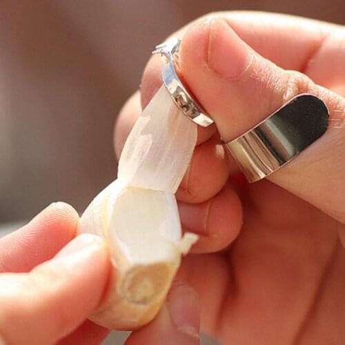 Multi-Function Stainless Steel Adjustable Garlic Peeler Chestnut Platycodon Ginger Garlic Peeling Mini Cutter Knife Kitchen Tool