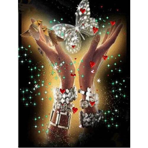 NEW Arrival diy diamond embroidery hand butterfly diamond painting cross stitch full Square mosaic rhinestone embroidery