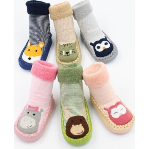 New autumn and winter childrens baby toddler socks floor non-slip cartoon baby foot sock