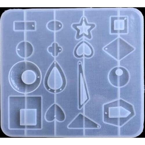 New DIY crystal drop glue bracelet necklace pendant mold resin manual pendant making silica gel mold