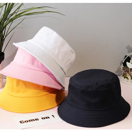 Unisex Summer Foldable Bucket Hat Women Outdoor Sunscreen Cotton Fishing Hunting Cap Men Basin Male Bowl Chapeau Sun Avoid Hats