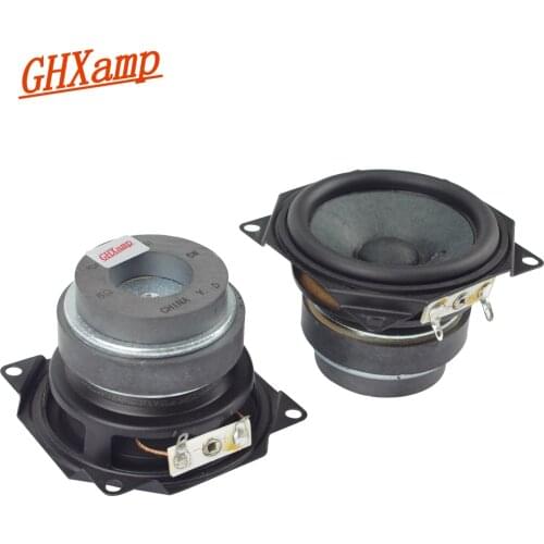 GHXAMP 2.5 Inch full range speaker unit Bluetooth speakers DIY Portable soundbox desktop frequency 6ohm 5w Rubber edge 62mm 2pcs