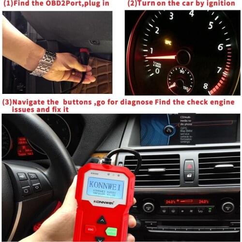 KW590 FOXWELL LAUNCH X431 ANCEL OBDEOBD OBD2 Scanner
