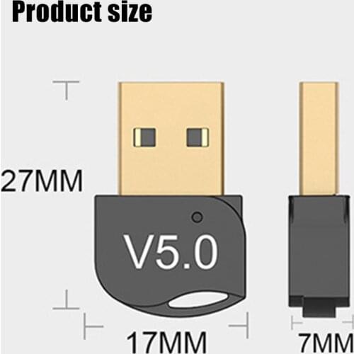 USB Bluetooth Adapter 5.0 Bluetooth Audio Receiver Supports Win8/10 Computer Bluetooth Wireless Transmission Adapter