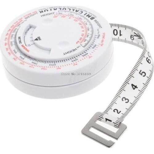 For BMI Body Mass Index Retractable Tape 150cm Measure Calculator Diet Weight Loss Promotion