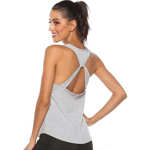 Women Sport Vest Yoga Top Yoga Sportswear Gym Tank Top Workout Outfit Plus Size Backless Sport Top Fitness Women