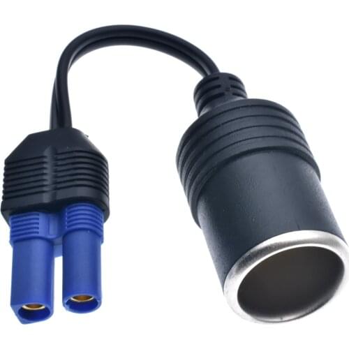 1 piece 12V Car Emergency Start Power EC5 Plug switch to/turn Cigarette Lighter Socket Adapter Cable for jump starter Connector