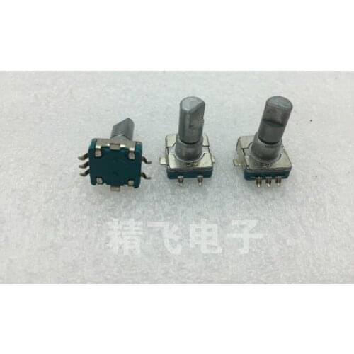 1 piece of EC11 encoder with switch patch foot 30 positioning 15 pulse shaft length 16MM