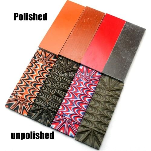 1Piece G10 Glassfibre Template Knife DIY making handle material Black/Tan/OD Green Orange G10 Great Camo look Knife