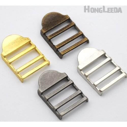 40pcs/lot 20mm metal alloy adjustable buckle bag backpack luggage slide buckle nickle/black/bronze/Gold free shipping BK-078