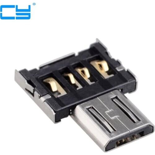 50 pieces/lot) Ultra Mini DM Micro USB 5pin OTG Adapter Connector for Cell Phone Tablet & USB Cable & Flash Disk