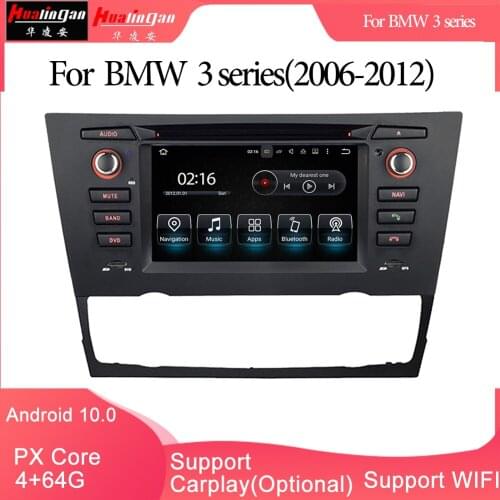 Hualingan For BMW 3 series,6.2 inch Android car multimedia system PX Core 4G internet 64G storage WIFI Carplay