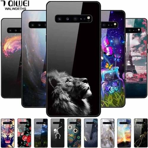 For Samsung S10 Case Tempered Glass hard shockproof cover For Samsung Galaxy S10 Plus / S10e Funda S10+ S10Plus S 10 Funda Coque