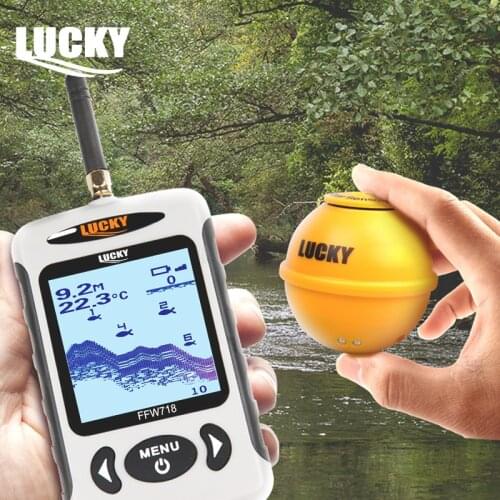 Lucky Alarm Fish Finder for Kayak Fishing Finder Sonar fish fishingEcho Sounder Fishfinder Wireless Sonar Sensor FFW718LA