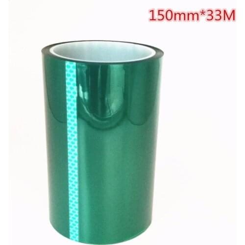 150mm*33M PET green high temperature tape circuit board car paint plating protection green plastic high temperature
