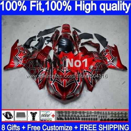 Injection For KAWASAKI ZX 14R ZX14R 06 07 08 09 10 11 78MC.19 ZZR1400 ZX-14R 2006 2007 2008 2009 2010 2011 Red silver Fairing