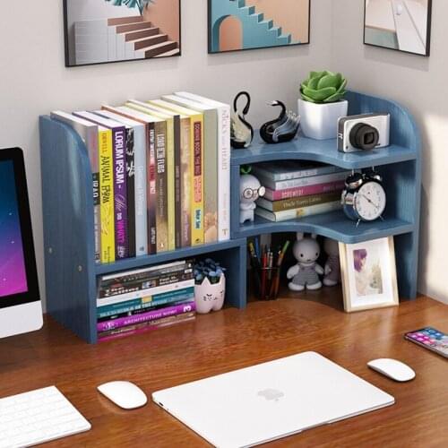 Creative Telescopic Bookshelf Simple Desktop Office Student Bookshelf Kids Small Home Bookcase Space Saving Storage Furniture