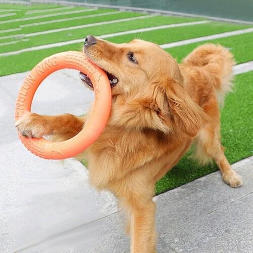 Pet Flying Discs EVA Dog Training Ring Puller Resistant Bite Floating Toy Puppy Outdoor Interactive Game Playing Products Supply
