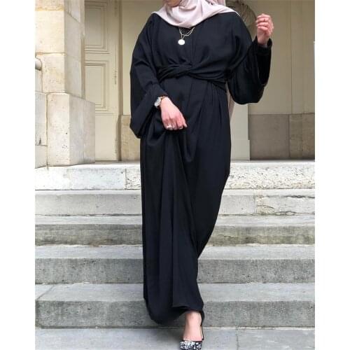 Muslim Dresses Fashion Eid Mubarak Dubai Abaya Kaftan Turkey Hijab Dress Casual Islam Clothing Maxi Dress for Women Vestidos